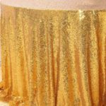 Sequin Tablecloth  Gold - rectangle - 60X120