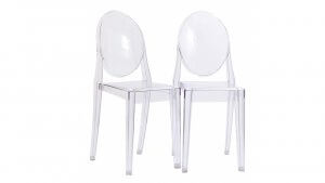 3700- Ghost Round Back Chair