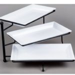 Tiered Rectangle Platter Stand - Tiered Stand Only Must Order Trays Separate
