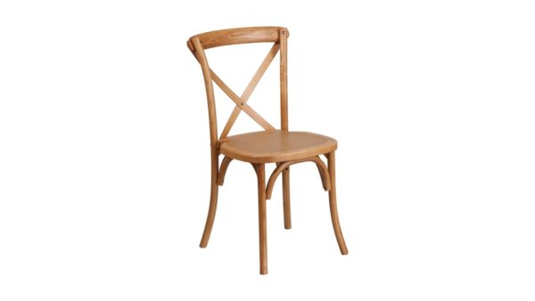 3102- Cross Back Chairs Oak