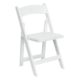 1003- Folding Chair Resin White