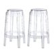 4000-Bar Stools Clear Ghost Backless