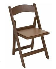 1007 Folding Chair Resin Brown