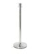 103 Chrome Stanchion With Red And Black Ropes - Chrome Stanchion