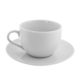 C# White Coupe - CUP & SAUCER