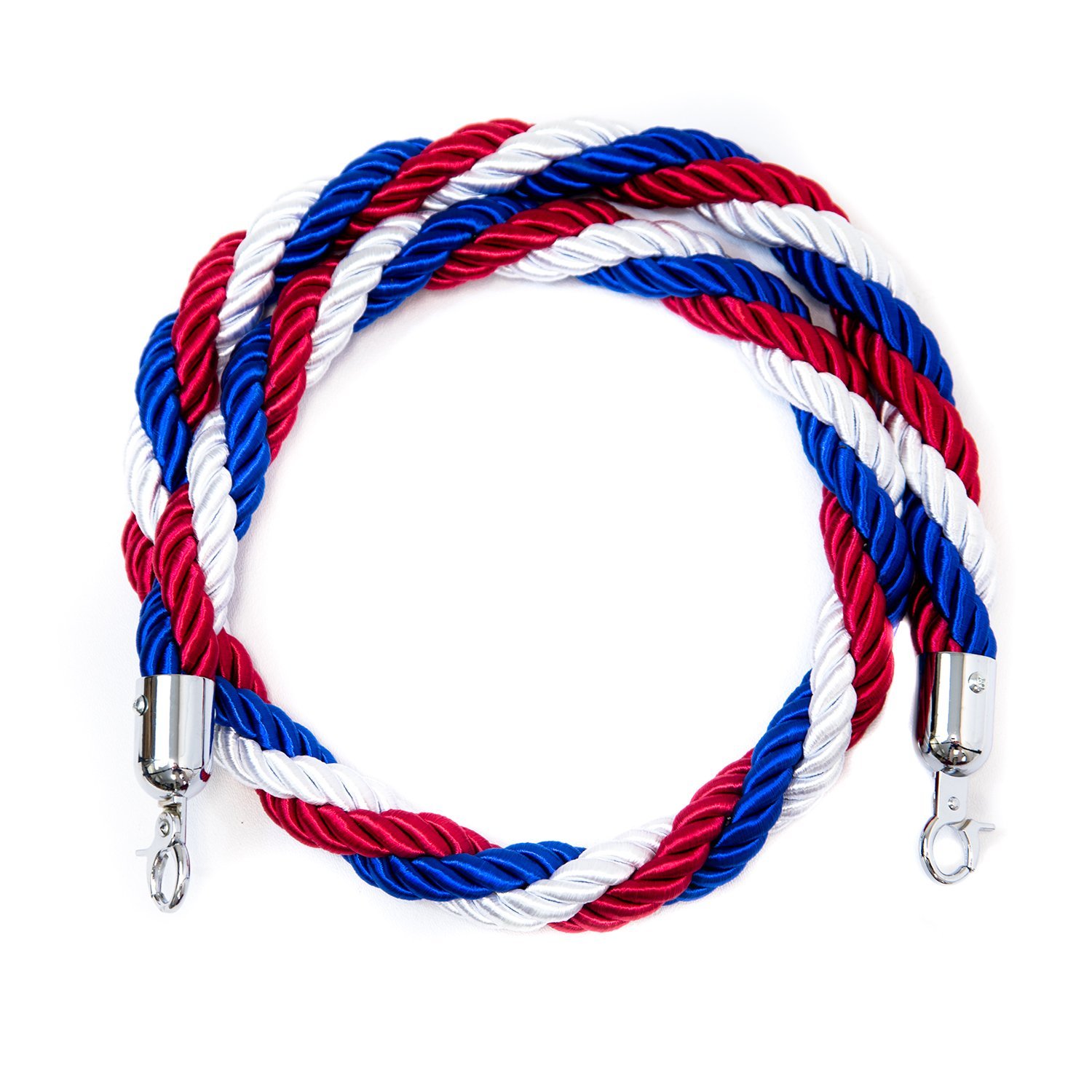 Stanchion Ropes Red White & Blue - Party Rentals NYC