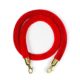Gold Stanchion With Red Rope - Red Rope with Gold Tip