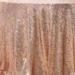 Sequin Tablecloth Rose Gold - rectangle - 60X120