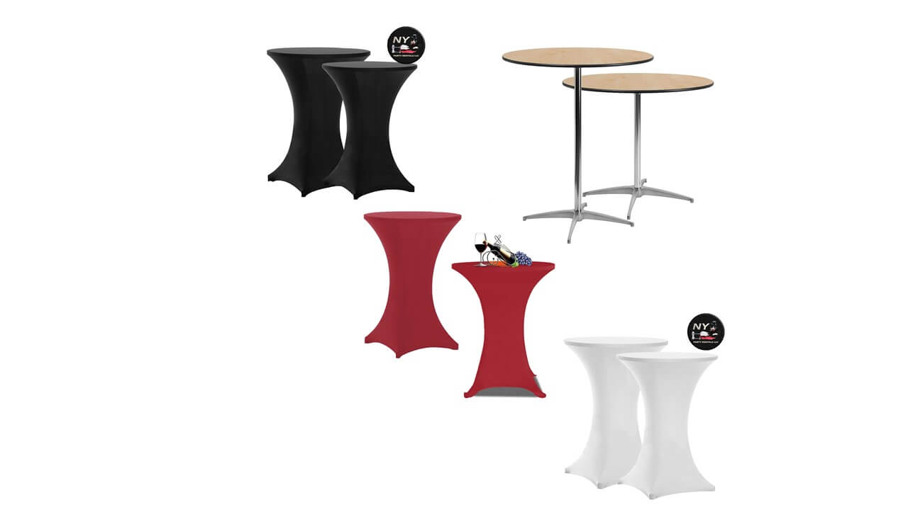 Cocktail Tables, Pub Tables, High Boy Tables for rent