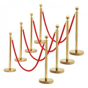 102 Gold Stanchion And Ropes