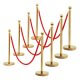 102 Gold Stanchion And Ropes - Gold Stanchion