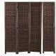 B Panel Screens And Room Divider - Room Partitions Wood Screen Room Divider Dark Brown