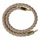 102 Gold Stanchion And Ropes - Stanchion Rope Braided-Hemp with Gold Ends
