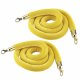 102 Gold Stanchion And Ropes - Stanchion Rope Yellow With Gold Tip 5 Feet Velvet Rope