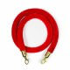 102 Gold Stanchion And Ropes - Red rope with gold tip