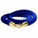 102 Gold Stanchion And Ropes - Blue Rope with Gold Tip