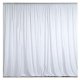301 Pipe And Drape - white - 8-ft-hi-10ft-wide - Solid Spun Poly