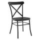3104- Cross Back Chairs Black