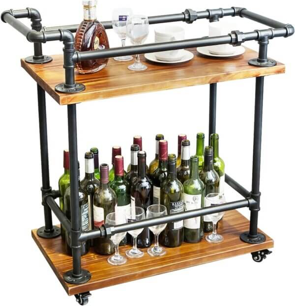 102 Bar Cart Rustic