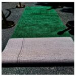 B2 Forest Green Carpet Runners - Chive Green Carpet Runners 3 X 10