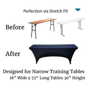 100 Spandex Tablecloth for Narrow Tables
